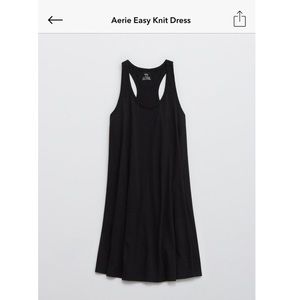 Black aerie knit dress